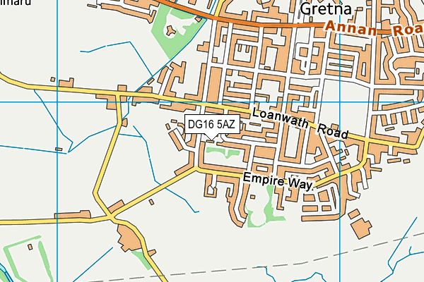 DG16 5AZ map - OS VectorMap District (Ordnance Survey)