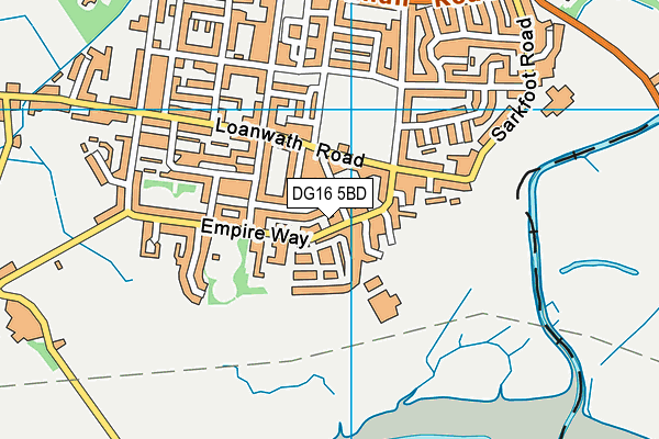 DG16 5BD map - OS VectorMap District (Ordnance Survey)