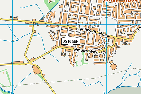 DG16 5BN map - OS VectorMap District (Ordnance Survey)
