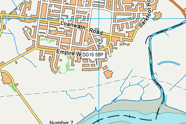 DG16 5BP map - OS VectorMap District (Ordnance Survey)