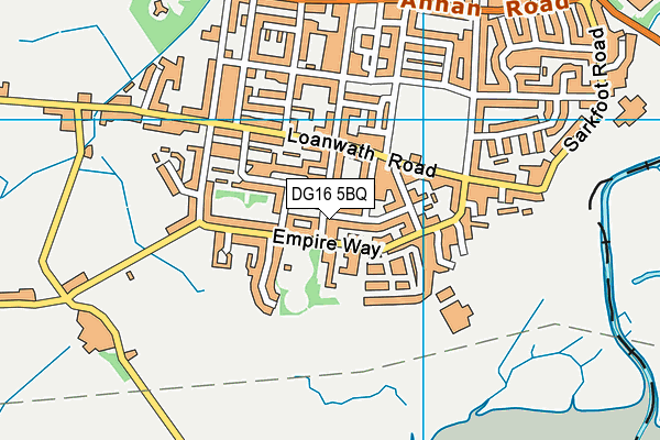 DG16 5BQ map - OS VectorMap District (Ordnance Survey)