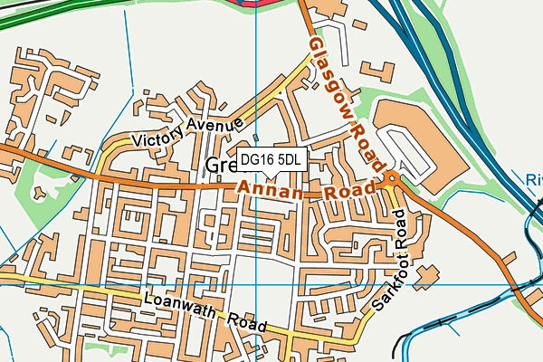 DG16 5DL map - OS VectorMap District (Ordnance Survey)
