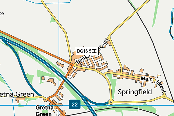 DG16 5EE map - OS VectorMap District (Ordnance Survey)