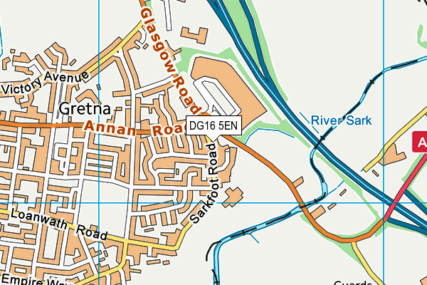 DG16 5EN map - OS VectorMap District (Ordnance Survey)