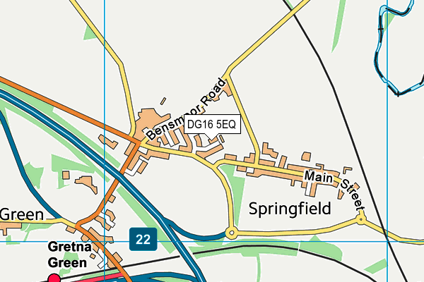 DG16 5EQ map - OS VectorMap District (Ordnance Survey)