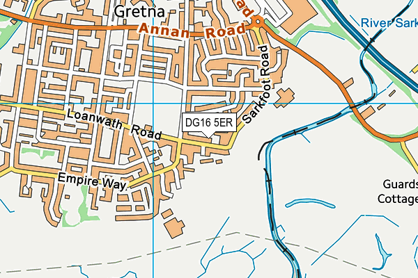 DG16 5ER map - OS VectorMap District (Ordnance Survey)