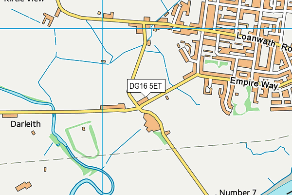 DG16 5ET map - OS VectorMap District (Ordnance Survey)