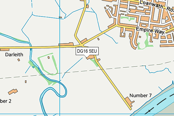 DG16 5EU map - OS VectorMap District (Ordnance Survey)