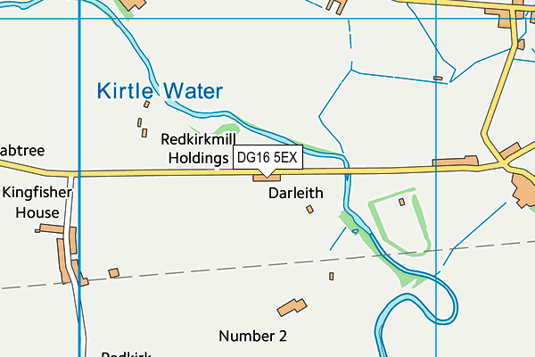 DG16 5EX map - OS VectorMap District (Ordnance Survey)