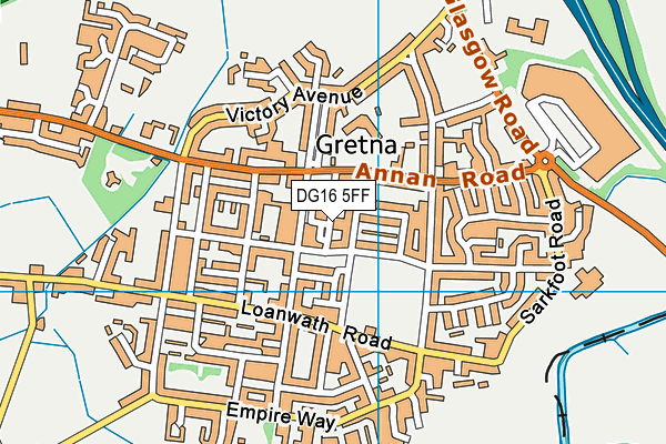 DG16 5FF map - OS VectorMap District (Ordnance Survey)