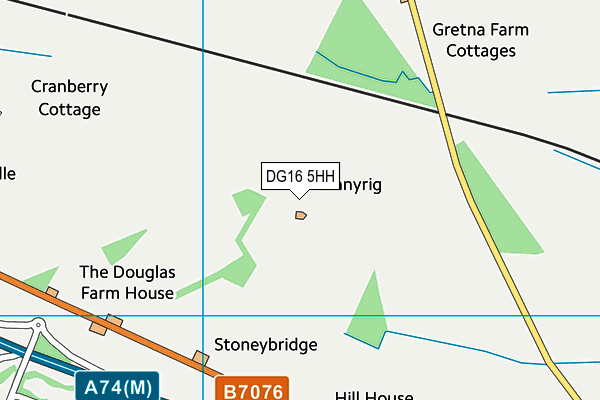 DG16 5HH map - OS VectorMap District (Ordnance Survey)