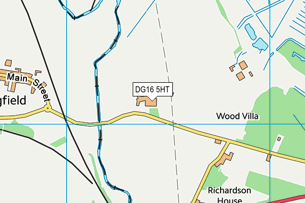 DG16 5HT map - OS VectorMap District (Ordnance Survey)