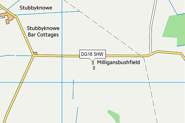 DG16 5HW map - OS VectorMap District (Ordnance Survey)