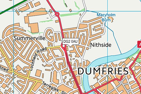 DG2 0AU map - OS VectorMap District (Ordnance Survey)