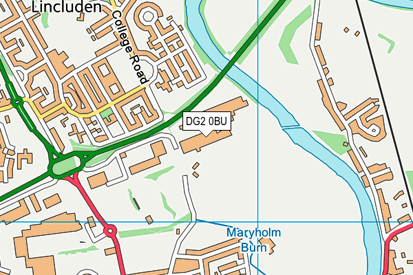 DG2 0BU map - OS VectorMap District (Ordnance Survey)