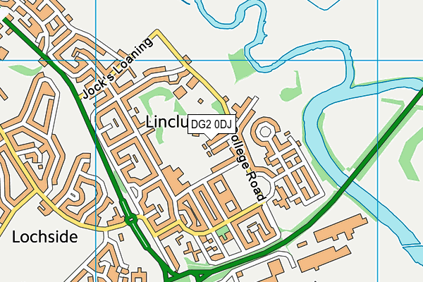 DG2 0DJ map - OS VectorMap District (Ordnance Survey)