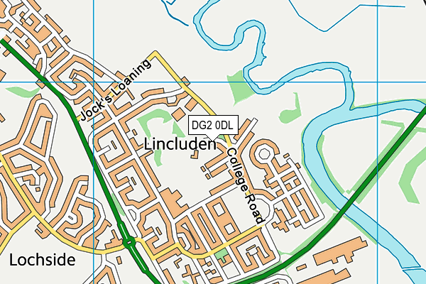 DG2 0DL map - OS VectorMap District (Ordnance Survey)