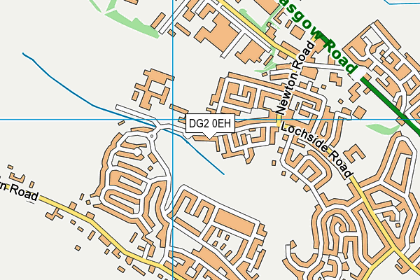 DG2 0EH map - OS VectorMap District (Ordnance Survey)