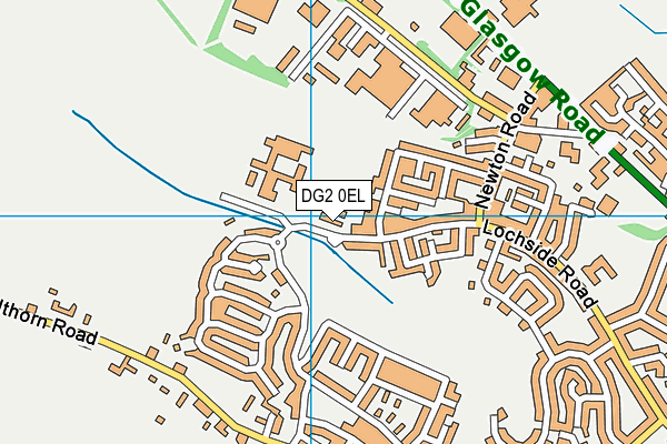 DG2 0EL map - OS VectorMap District (Ordnance Survey)