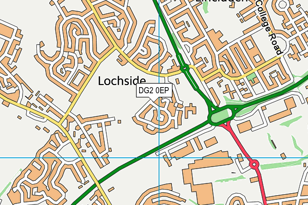 DG2 0EP map - OS VectorMap District (Ordnance Survey)