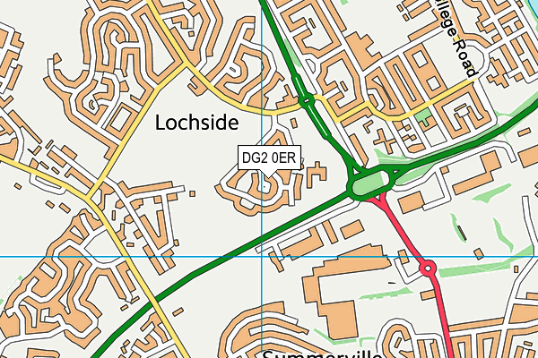 DG2 0ER map - OS VectorMap District (Ordnance Survey)