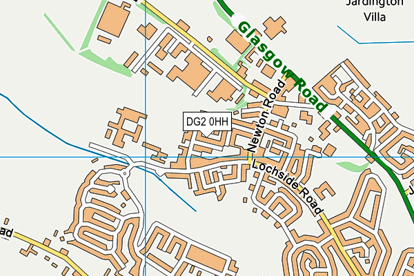 DG2 0HH map - OS VectorMap District (Ordnance Survey)