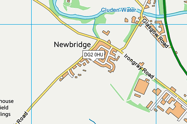 DG2 0HU map - OS VectorMap District (Ordnance Survey)