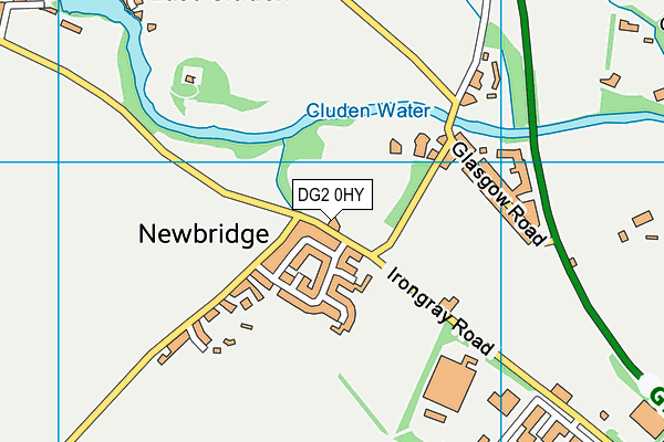 DG2 0HY map - OS VectorMap District (Ordnance Survey)