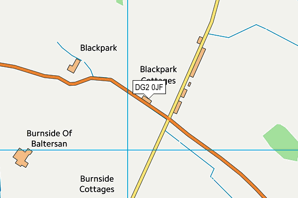DG2 0JF map - OS VectorMap District (Ordnance Survey)