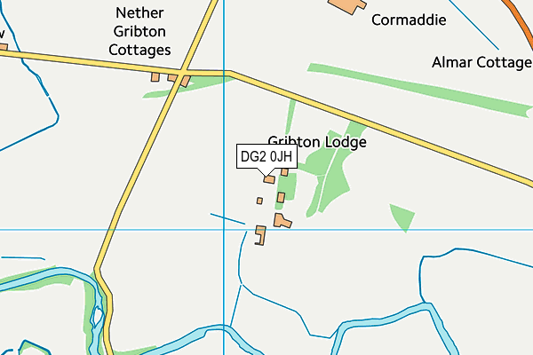 DG2 0JH map - OS VectorMap District (Ordnance Survey)