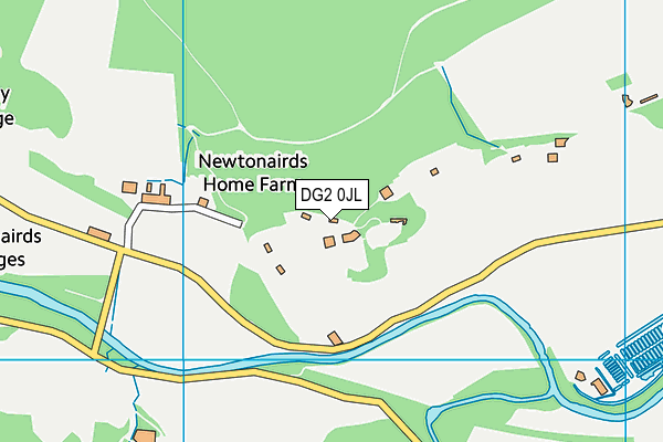 DG2 0JL map - OS VectorMap District (Ordnance Survey)