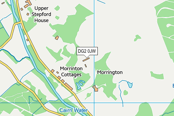 DG2 0JW map - OS VectorMap District (Ordnance Survey)