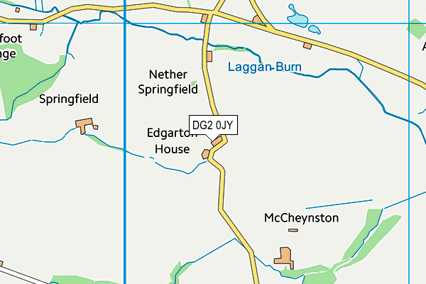 DG2 0JY map - OS VectorMap District (Ordnance Survey)