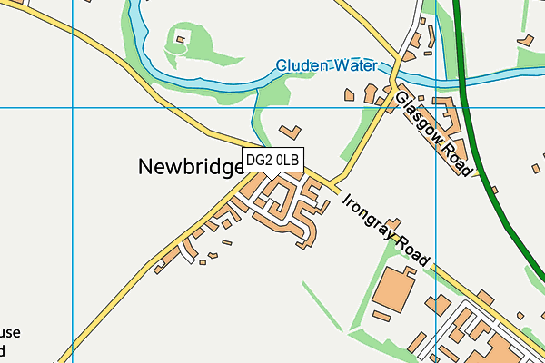 DG2 0LB map - OS VectorMap District (Ordnance Survey)