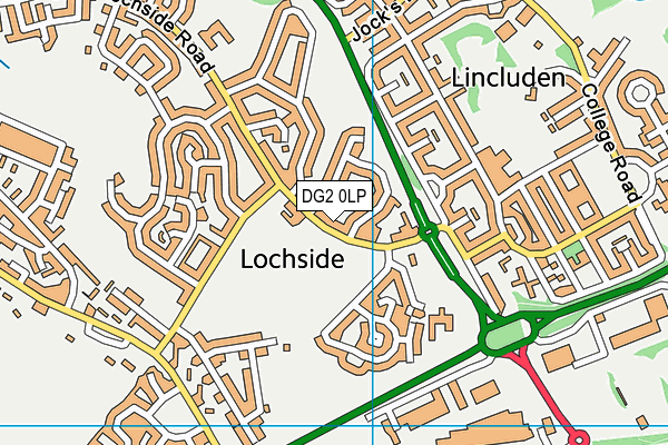 DG2 0LP map - OS VectorMap District (Ordnance Survey)