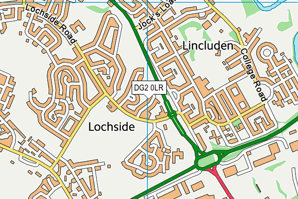 DG2 0LR map - OS VectorMap District (Ordnance Survey)