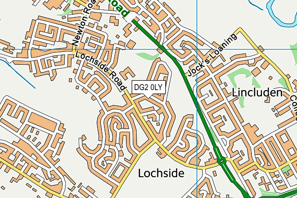DG2 0LY map - OS VectorMap District (Ordnance Survey)