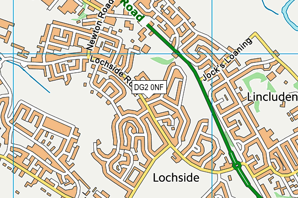 DG2 0NF map - OS VectorMap District (Ordnance Survey)