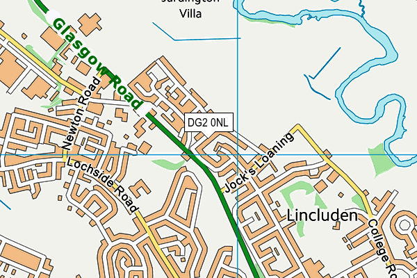 DG2 0NL map - OS VectorMap District (Ordnance Survey)