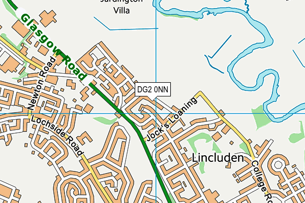 DG2 0NN map - OS VectorMap District (Ordnance Survey)