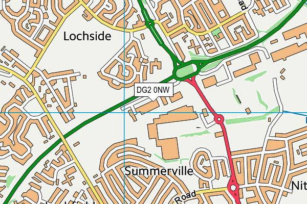 DG2 0NW map - OS VectorMap District (Ordnance Survey)