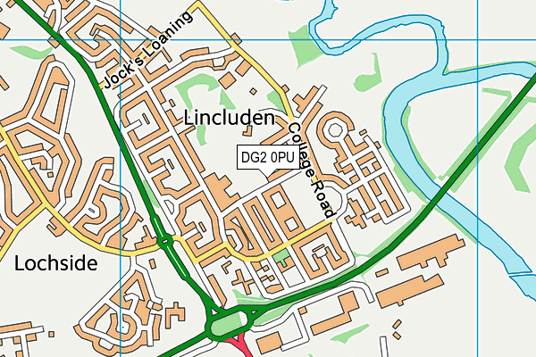 DG2 0PU map - OS VectorMap District (Ordnance Survey)