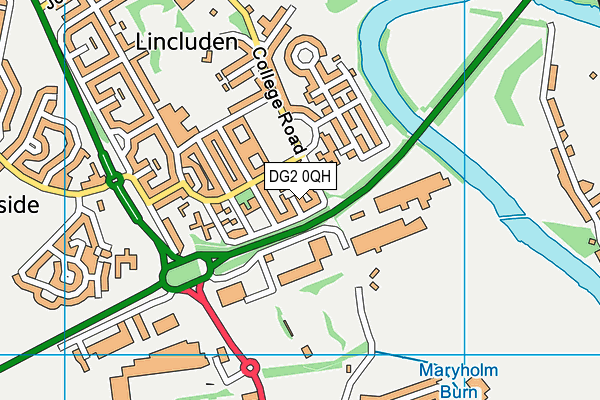 DG2 0QH map - OS VectorMap District (Ordnance Survey)