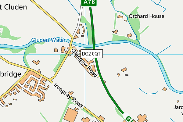 DG2 0QT map - OS VectorMap District (Ordnance Survey)