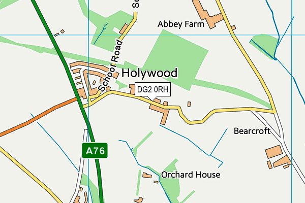 DG2 0RH map - OS VectorMap District (Ordnance Survey)