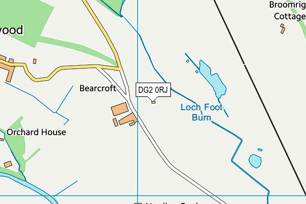 DG2 0RJ map - OS VectorMap District (Ordnance Survey)