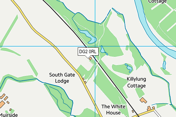 DG2 0RL map - OS VectorMap District (Ordnance Survey)