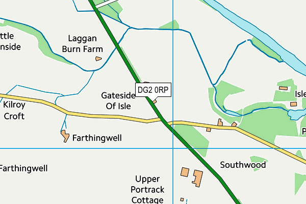 DG2 0RP map - OS VectorMap District (Ordnance Survey)