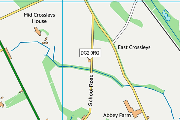 DG2 0RQ map - OS VectorMap District (Ordnance Survey)