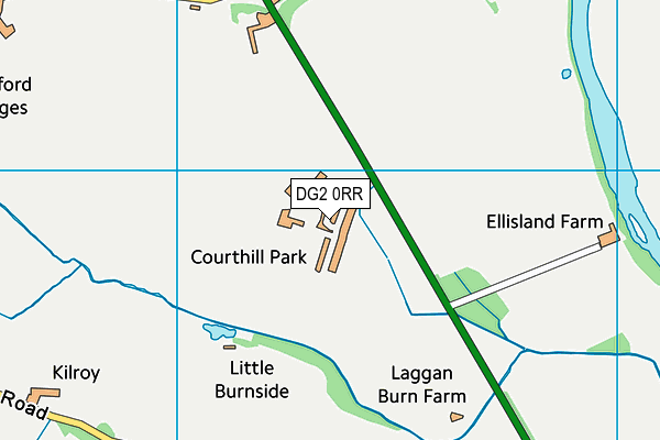 DG2 0RR map - OS VectorMap District (Ordnance Survey)